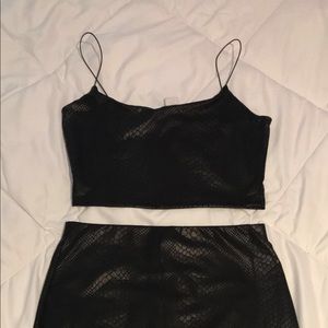 Top and skirt set
